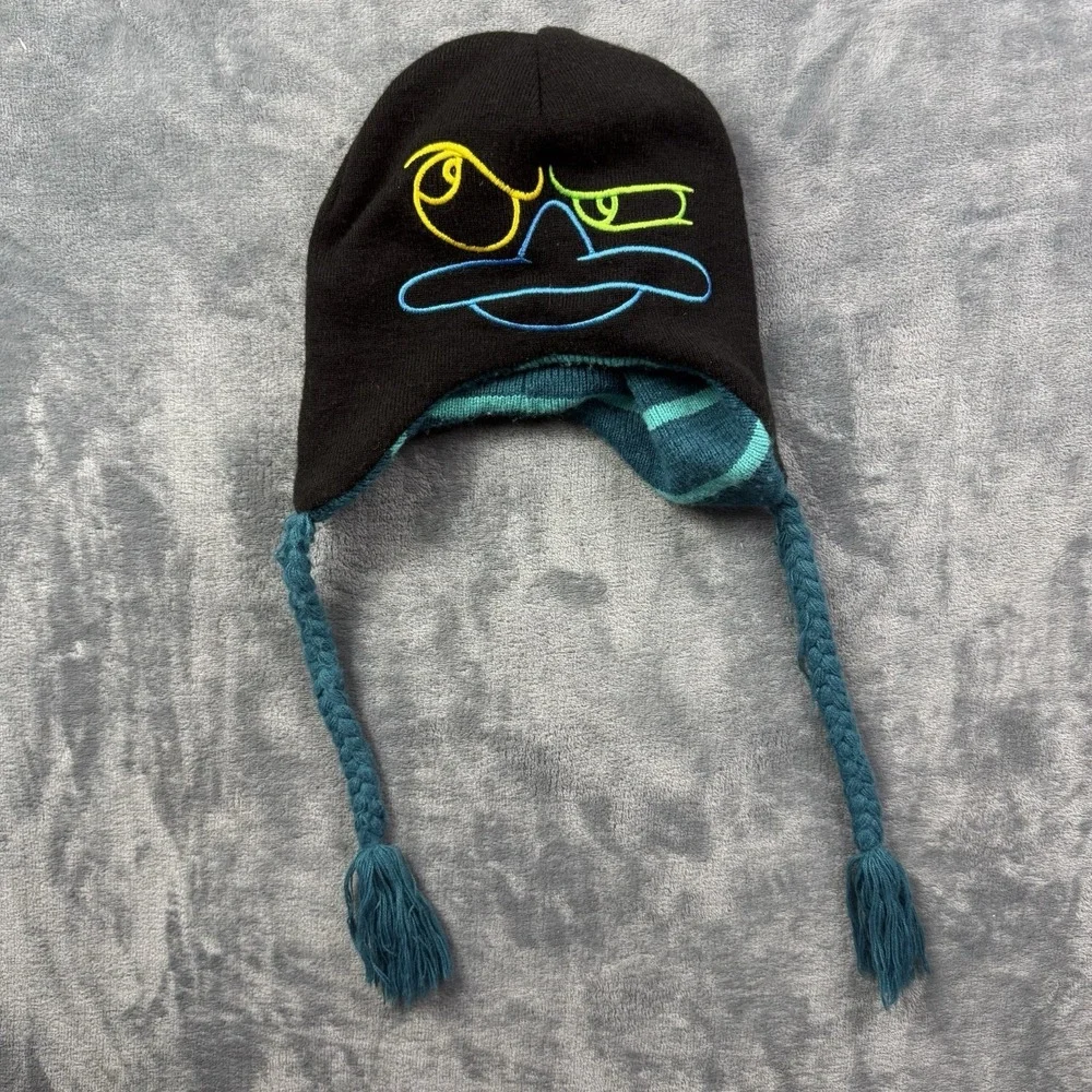 Disney XD Phineas & Ferb  Platypus Beanie Winter Reversable Beanie Cap Adult